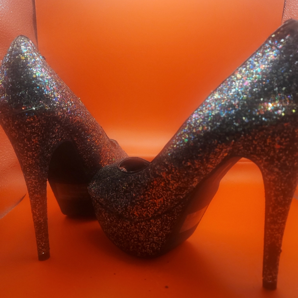 90'S Stripper Glitter Sexy Stelleto Heels